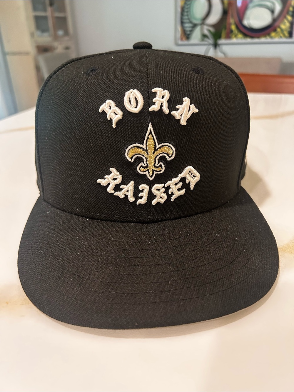 Born x Raised saints rocker snapback
